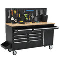 Rolling Tool Chest Workbench Built for Heavy Duty Storage, 10 Drawers, 1675 lb Capacity, Mobile Cart