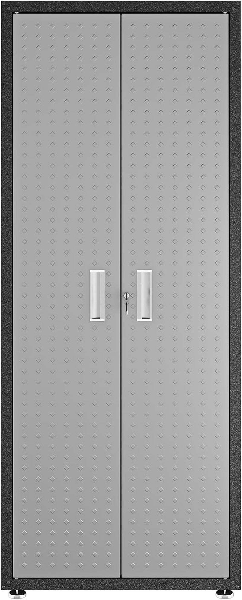 Fortress Standing Cabinet Storage, Black/Gray