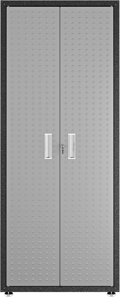 Fortress Standing Cabinet Storage, Black/Gray