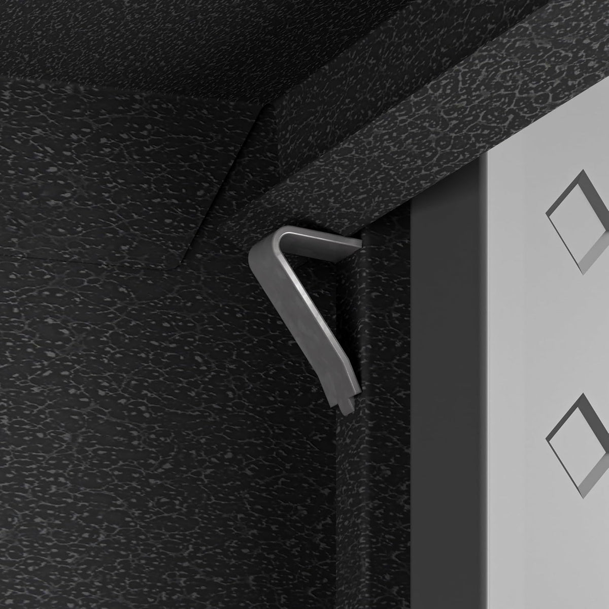 Fortress Standing Cabinet Storage, Black/Gray