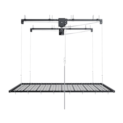Overhead Garage Storage Rack with Crank System - Black or White
