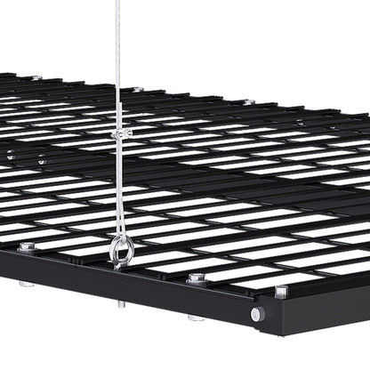 Overhead Garage Storage Rack with Crank System - Black or White