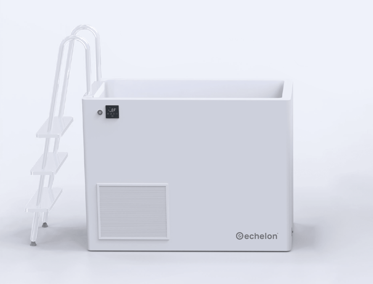 Echelon Step-In Vertical Cold Plunge Tub with Built-In Chiller