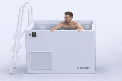 Echelon Step-In Vertical Cold Plunge Tub with Built-In Chiller